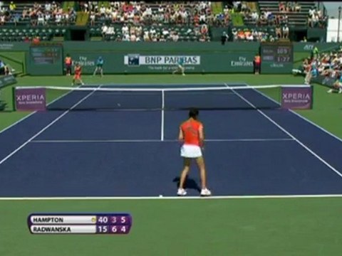 Radwanska batte Hampton - Indian Wells, ottavi
