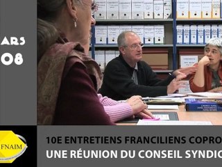 Une réunion du conseil syndical