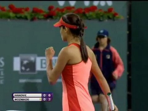 Indian Wells - Ivanovic sort Wozniacki