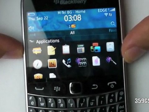 BlackBerry Bolt Touch 9900 Apps