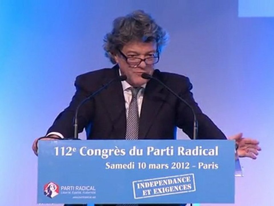 Discours de Jean-Louis Borloo - 112e Congrés du Parti Radical