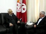 الشيخ راشد الغنوشي يلتقى بالأمين العام لإتحاد الشغل حسن العباسي 10.03.2012