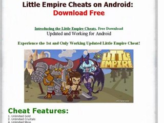 Little Empire Cheats on Android Download and Tutorial