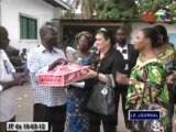 Distribution des vivres dans les sites par la Fondation Congo Assistance