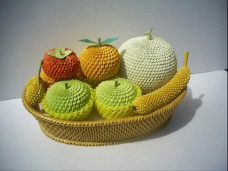 3D Origami Fruit Basket