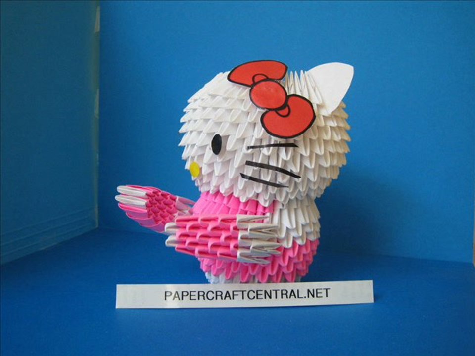 3D Origami Hello Kitty