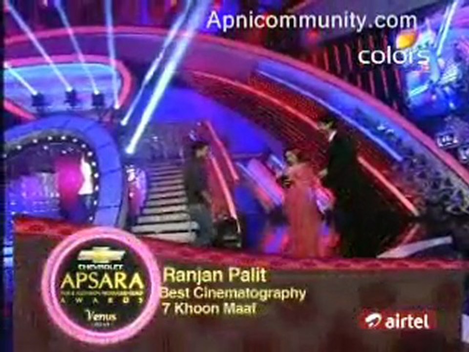 7th Chevrolet Apsara Awards 2012 Television- 11th March 2012 pt1