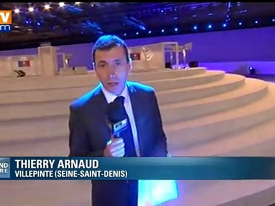 Les militants UMP en route pour le meeting de Nicolas Sarkozy