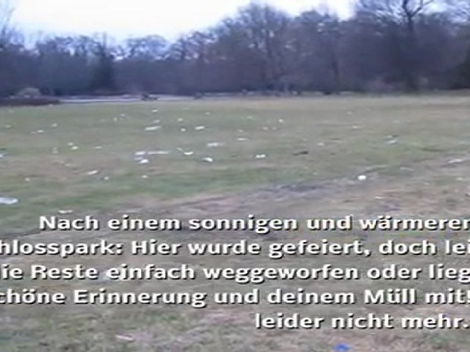 A1-a2 lesen müll im schlosspark