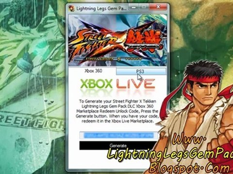 How to Get Street Fighter X Tekken Lightning Legs Gem Pack DLC Free