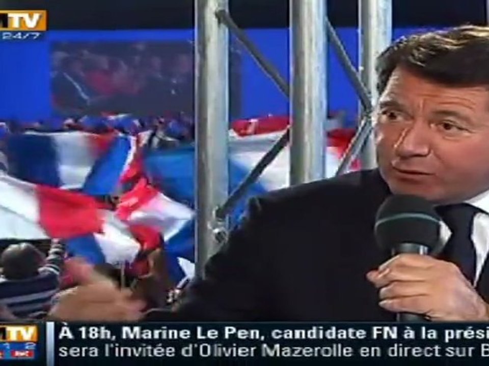 BFM TV Villepinte dimanche 11 Mars 2012 Nicolas Sarkozy