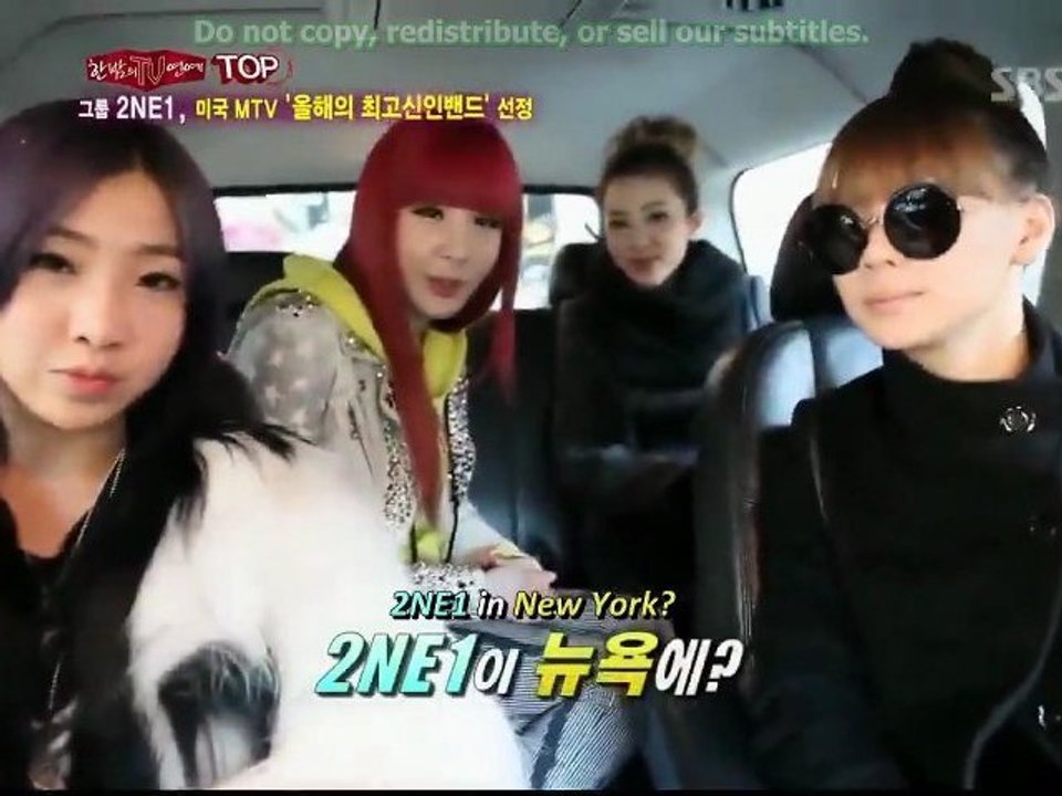 2NE1 in New York - SBS Midnight TV [ENG] [HD-720p]