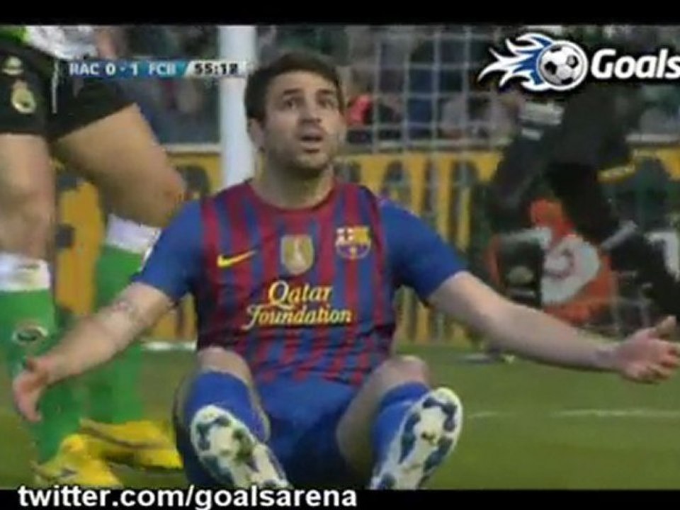 Racing Santander 0-2 Barcelona
