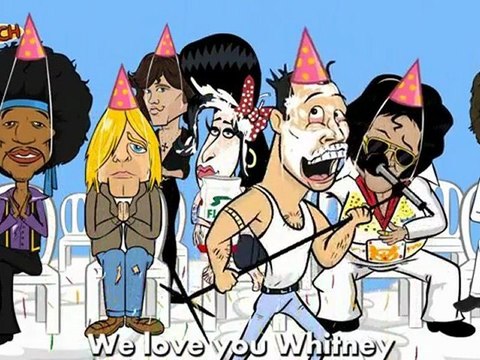 Whitney Houston meets Michael Jackson in heaven