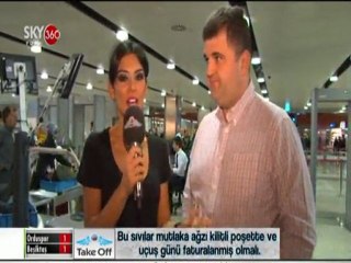 Uçaklarda sıvı yasağı uygulaması Take Off