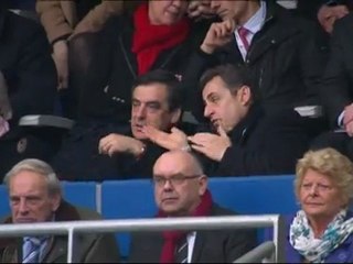 Rugby: Sarkozy, Hollande et Bayrou au stade de France