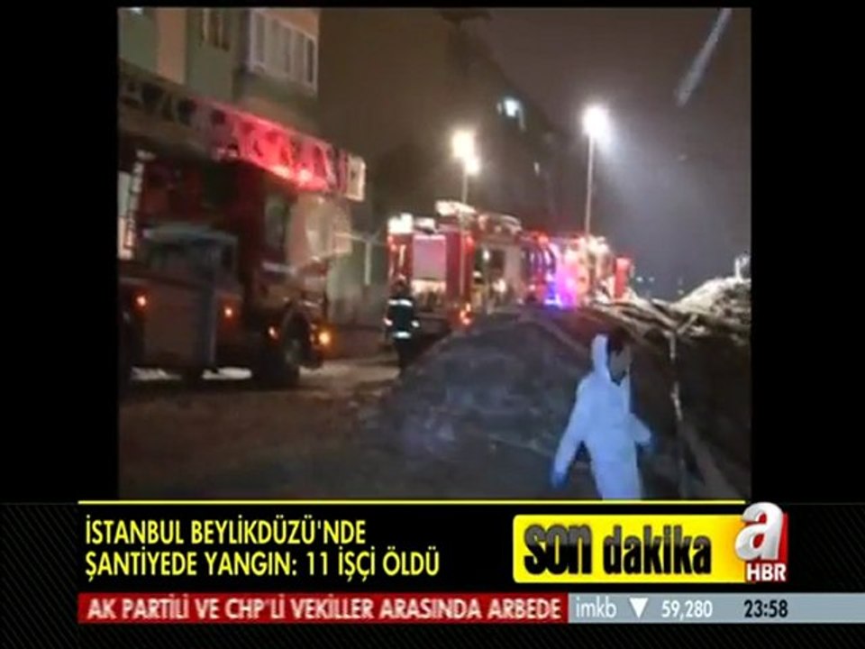 Otel inşaatında yangın 11 ölü