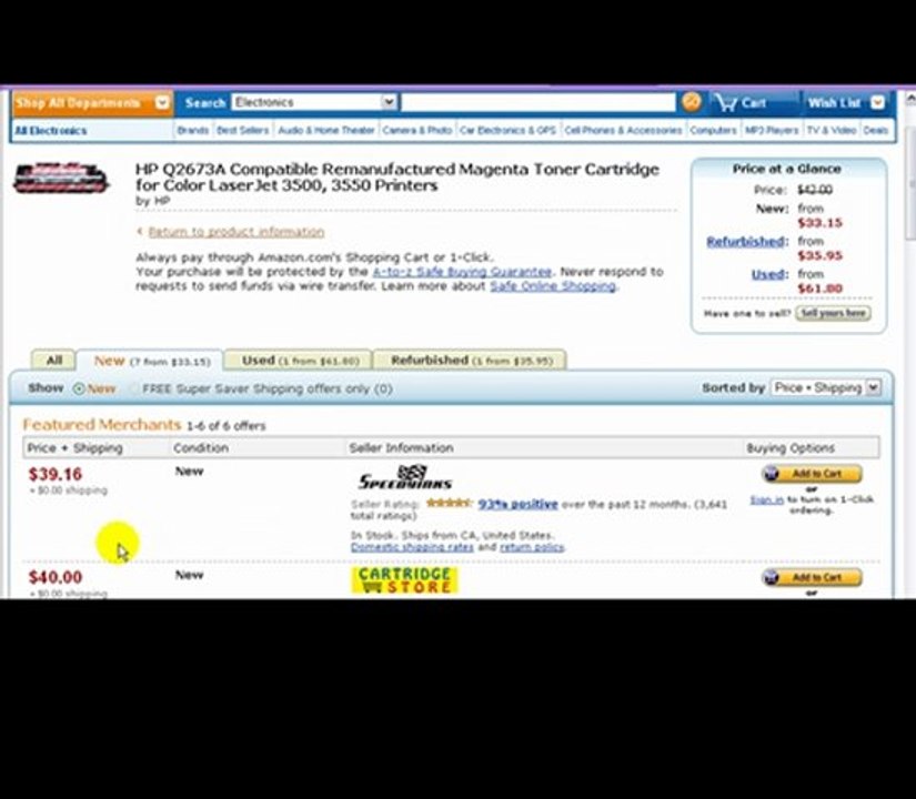 HP Color Laserjet 3500 Toner | Color Laserjet Toner