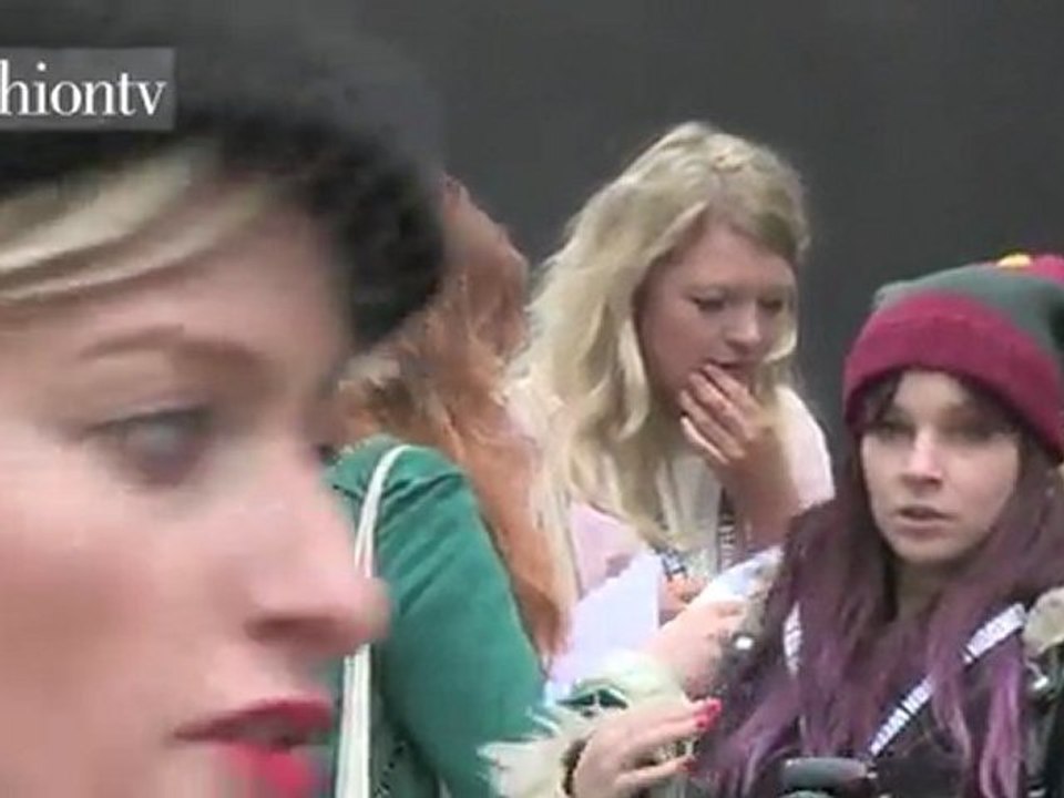 FW Street Style at Bora Aksu Fall 2012, London | FashionTV