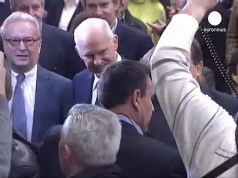 Evangelos Venizelos, futur chef du Pasok