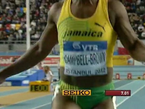 60м Финал Женщины - Чемпионат Мира в помещении Стамбул 2012