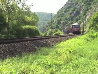 Südportale Loreley Tunnel BR155, 3x BR185, 3x BR143