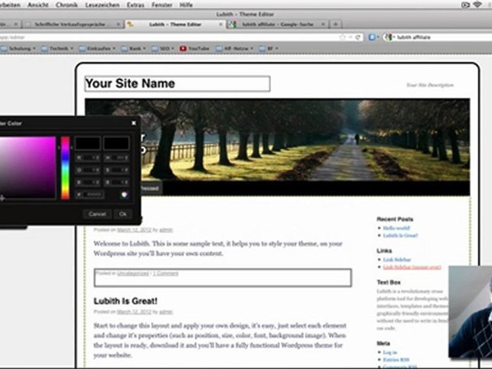 Wordpress individuell gestalten mit lubith