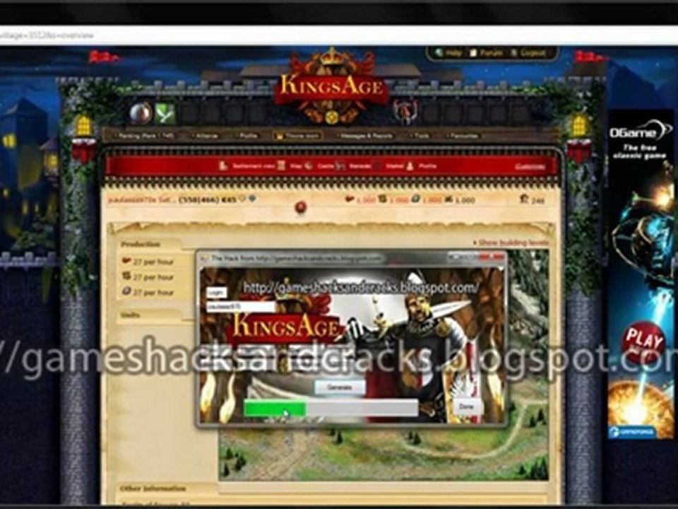 Kings Age Hack Cheat | FREE Download 2014-2015