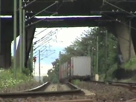 Namedy am Rhein BR120, Crossrail BR185, ICE, 3x BR101, 2x BR146, 2x BR460