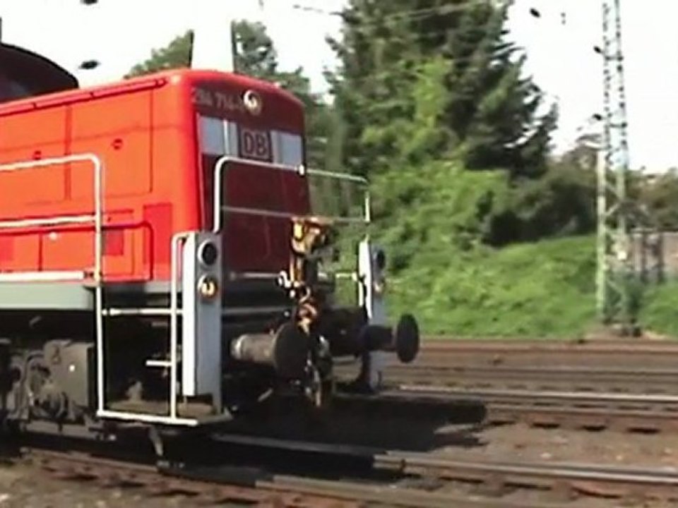 Viel Eisenbahnverkehr auf dem Rangierbahnhof Köln Eifeltor Teil 01