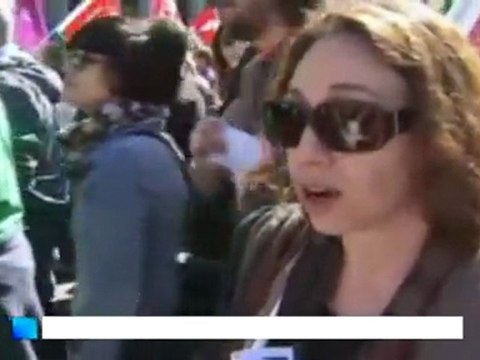 Multitudinarias manifestaciones sindicales contra la reforma laboral