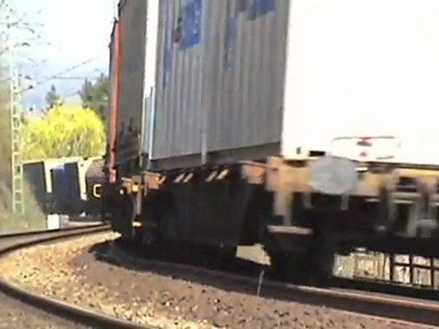 Oberwinter am Rhein, Crossrail BR185, 4x BR101, ICE, 2x BR460, 2x BR643, BR146