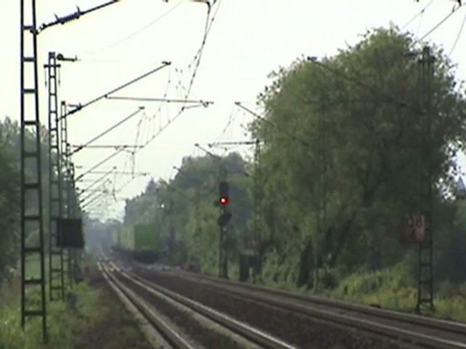 Unkel am Rhein, BR145, 3x BR185, BR143, BR425