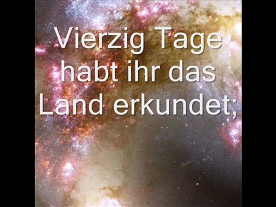 Filmcip Der Unglaube der Israeliten wird bestraft.