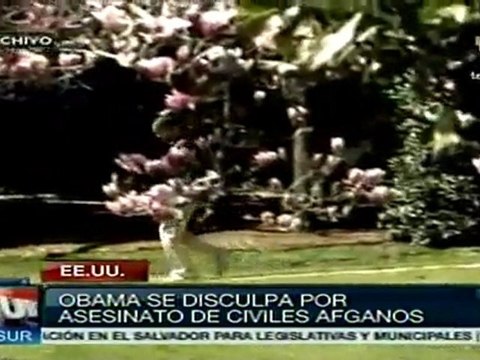 Obama se disculpa por asesinato de civiles afganos