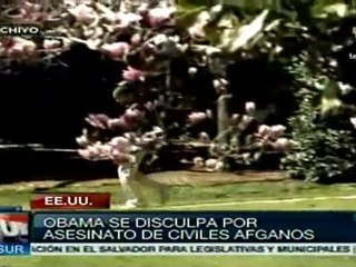 Obama se disculpa por asesinato de civiles afganos