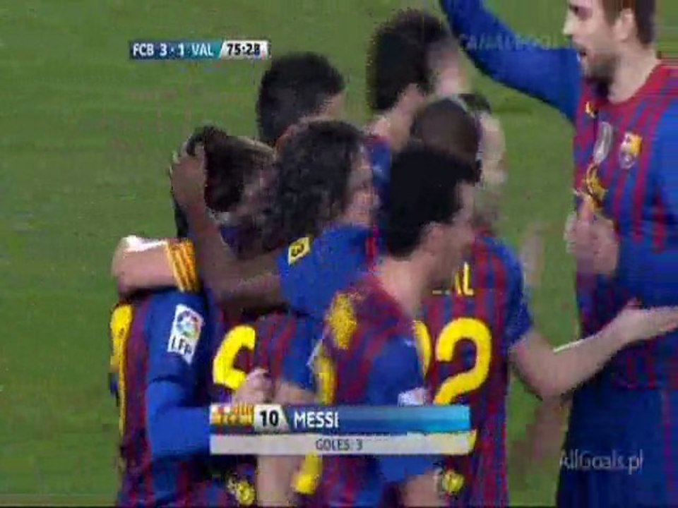 FC Barcelona - Valenica CF 5:1 19//02//2012 - Primera Division: 24. kolejka