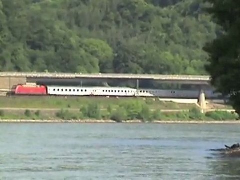 Unkel am Rhein, BR101, BR146, 2x BR643, BR460