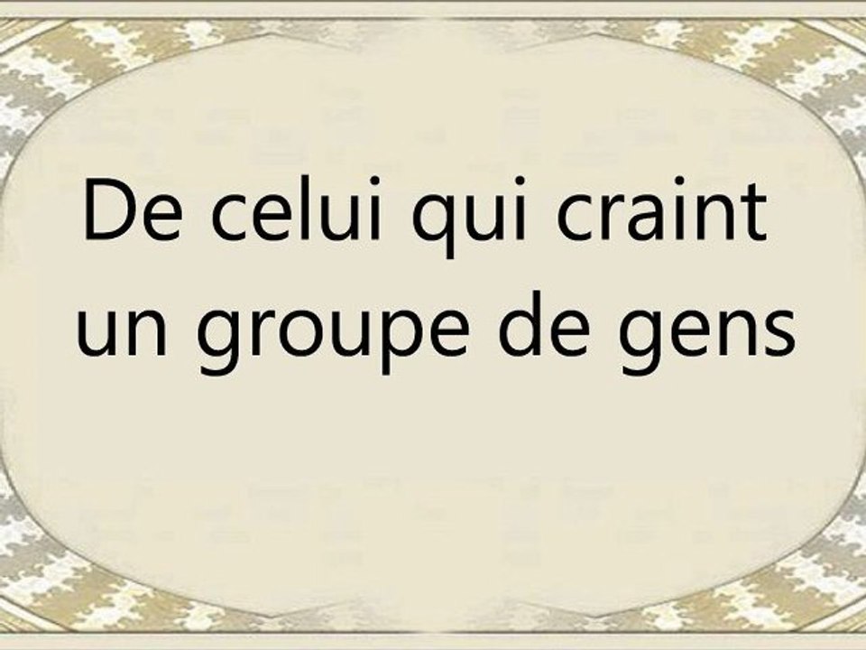 039 De celui qui craint un groupe de gens vostfr by tiss38din
