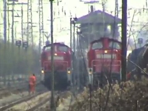 Rangierbahnhof Köln - Gremberg, 2x GAF 100, 3x BR151, 2x BR140, BR294, BR296