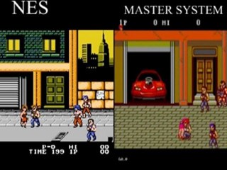 NES Vs MASTER SYSTEM Split Screen Double Dragon