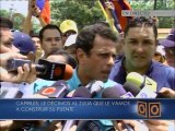 Capriles: Al gobierno lo único que le queda en este momento es prometer