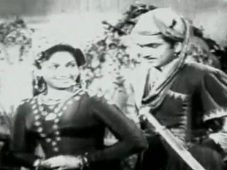 Anarkali - Nageswara Rao Anjali Devi Romance Scene