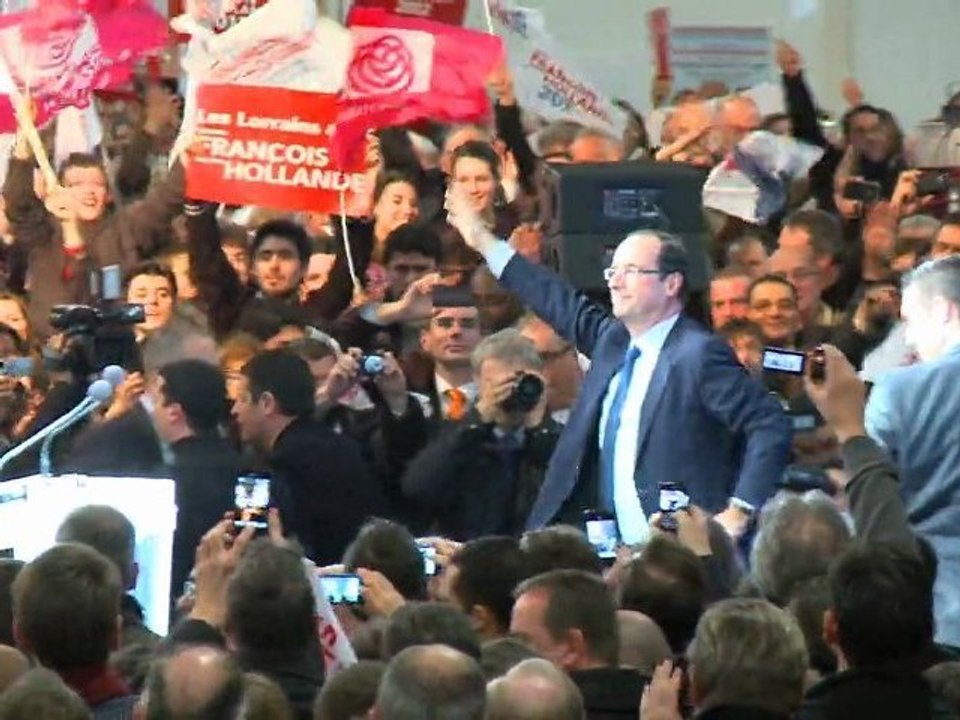 Une journée avec François Hollande en Lorraine (clip)