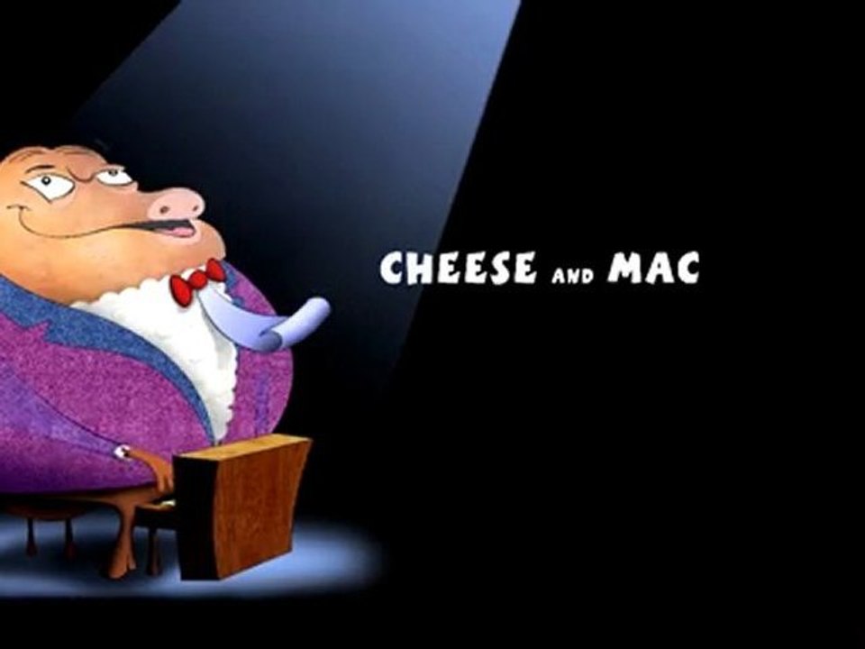 This pig REALLY loves mac and cheese