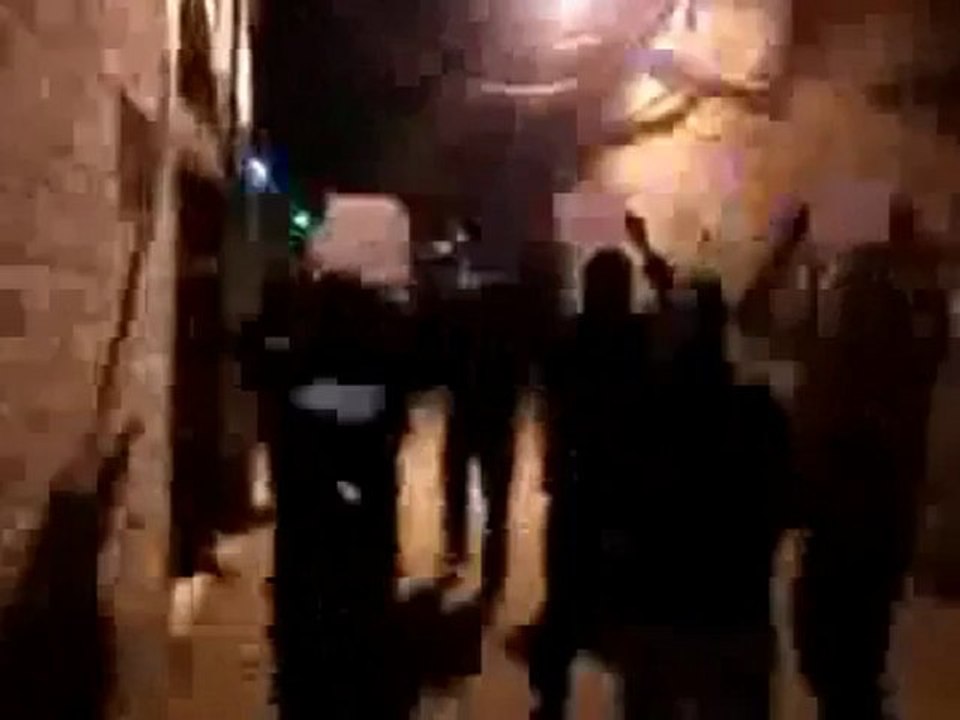 فري برس دمشق الميدان مظاهرة عقب صلاة الفجر رداً على مجزرة حمص 12 3 2012