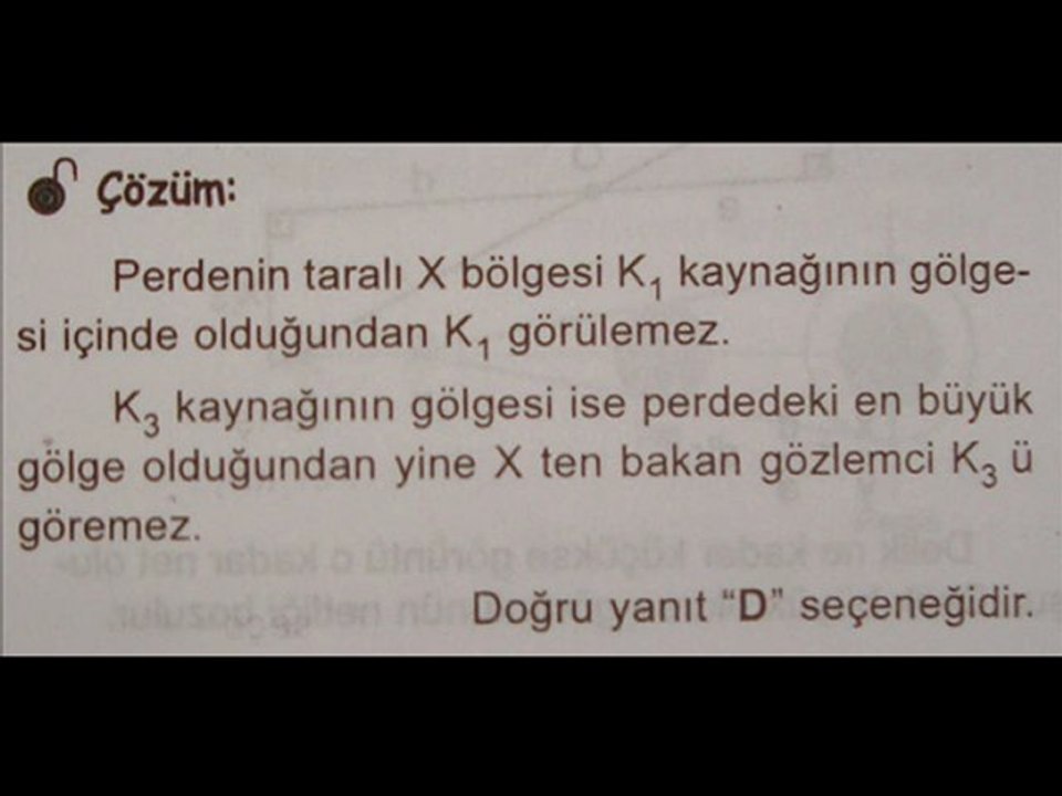 GÖLGE  YARIGÖLGE VE RENK  SORU VE ÇÖZÜM SLAYTI 2