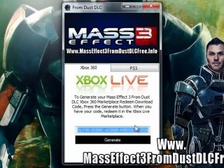 Mass Effect 3 From Dust DLC Free on Xbox 360 And PS3