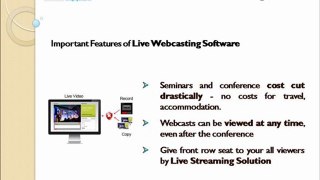 Live Streaming Webcast - Vmukti.com