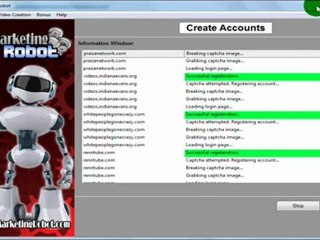 Video Marketing - Automatic Robot Account Creation